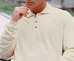 Sueded Jersey Polo