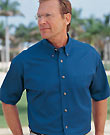 No-Iron Solid Twill Shirt