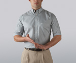 Short-sleeve Striped Shirt