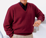Lambswool V-neck Sweater