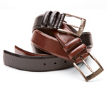 Tulliani Pebble-grain Leather Belt