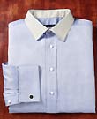 Burberry Blue Twill Dress Shirt