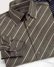 Haupt Diagonal Stripe Khaki Shirt
