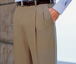 Palm Beach Self-sizer Pleated Wool Slacks