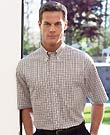 Enro Graph Plaid Button-down Shirt